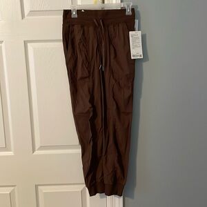 Brown size 4 Lululemon dance studio MR joggers NEW WITH TAGS